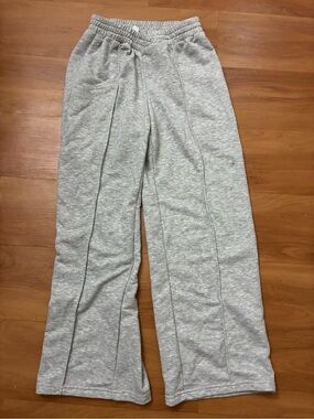 Yozy Light Gray Wide-Leg Sweatpants Size M